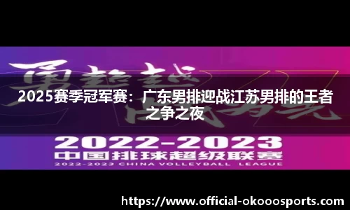 2025赛季冠军赛：广东男排迎战江苏男排的王者之争之夜